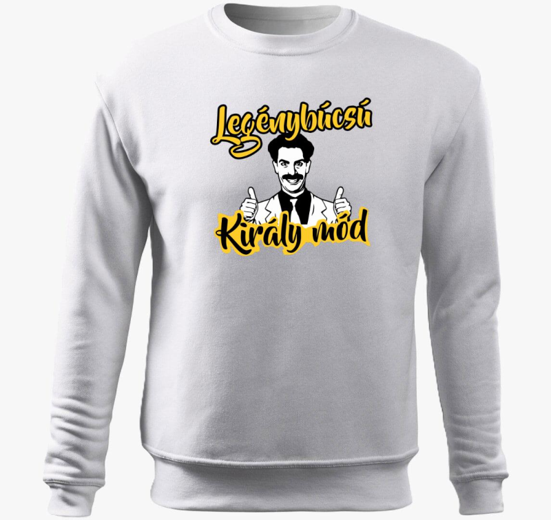 Legénybúcsú Király mód belebújós pulóver