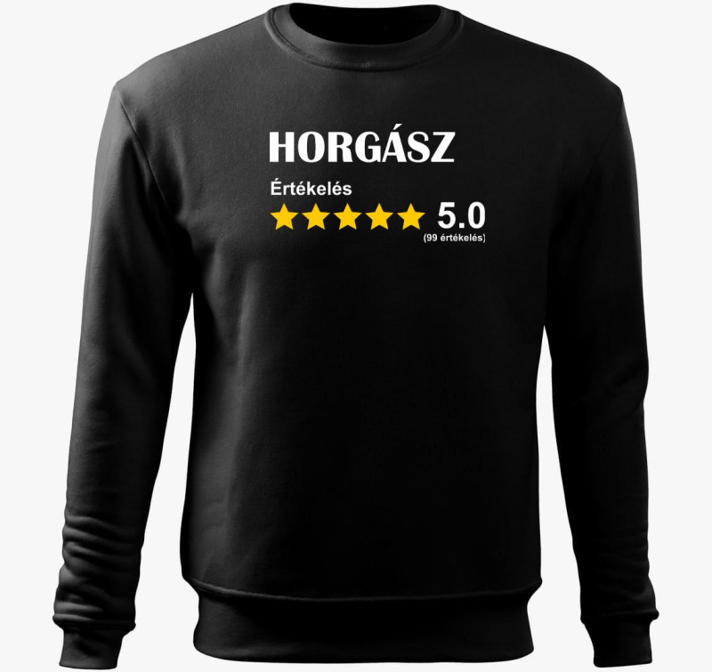 Horgász értékelős belebújós pulóver