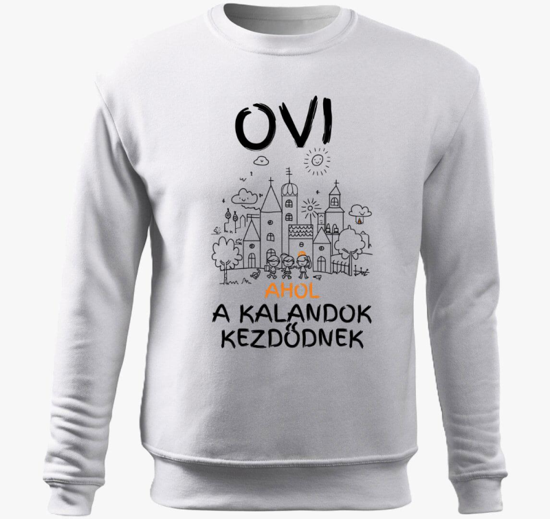 Ovi, ahol a kalandok kezdődnek belebújós pulóver