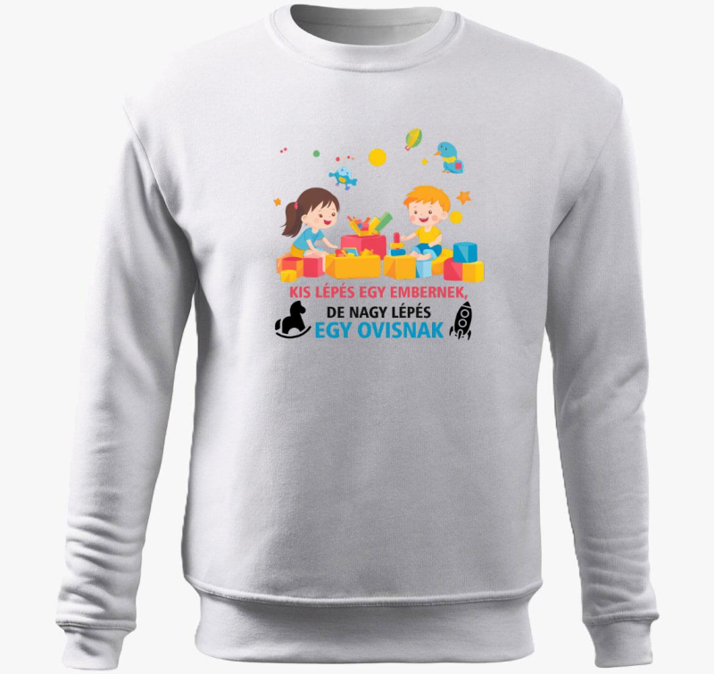 Nagy lépés egy ovisnak belebújós pulóver