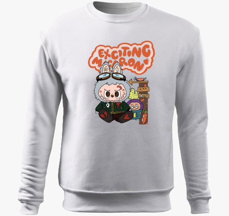 Exciting macaron labubu belebújós pulóver