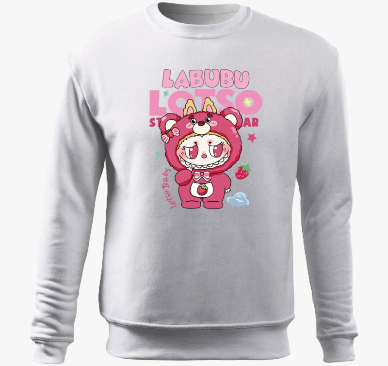 Lotso bear labubu belebújós pulóver 
