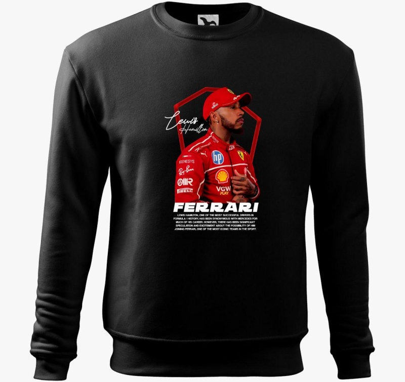 Lewis Hamilton Ferrari Arckép belebújós pulóver