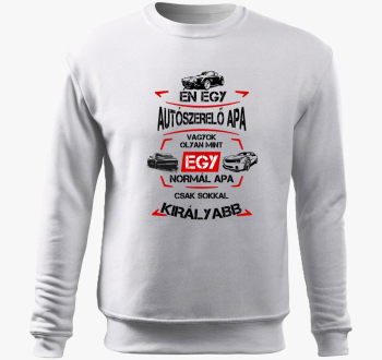 Király Autószerelő Apa belebújós pulóver