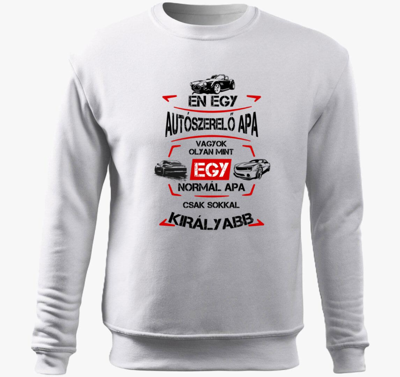 Király Autószerelő Apa belebújós pulóver