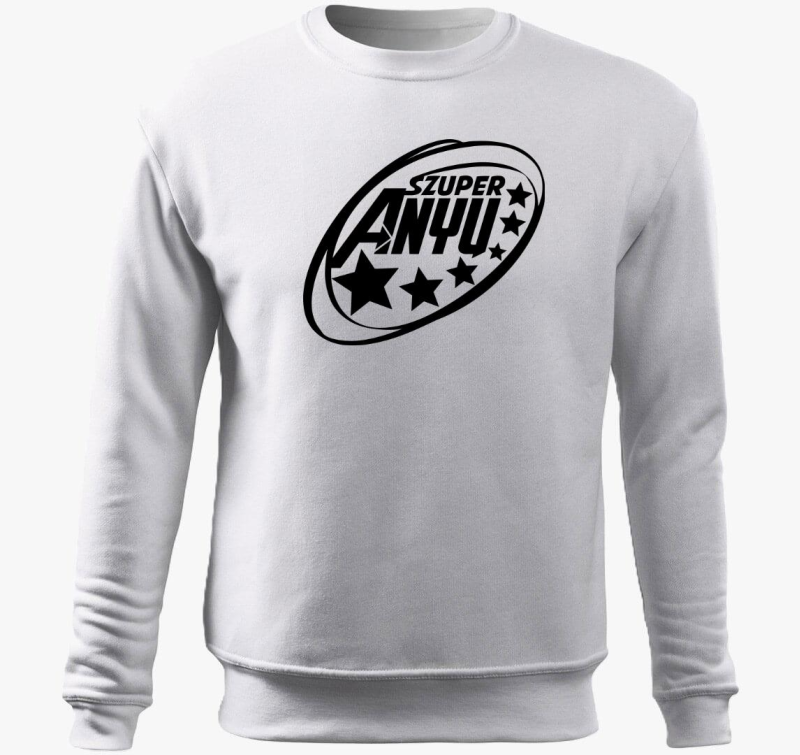 Szuper anya vagyok feliratos belebújós pulóver