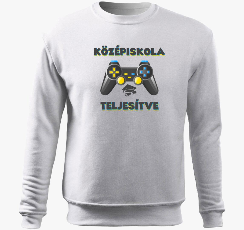 Középiskola teljesítve belebújós pulóver