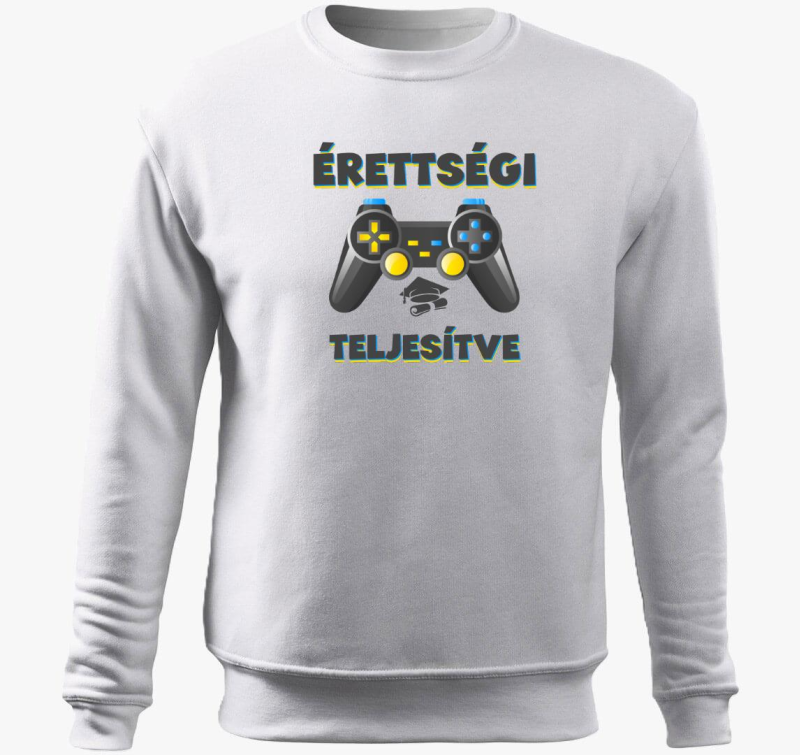 Érettségi teljesítve gamer belebújós pulóver