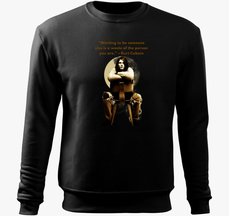 Kurt Cobain újabb idézetes belebújós pulóver