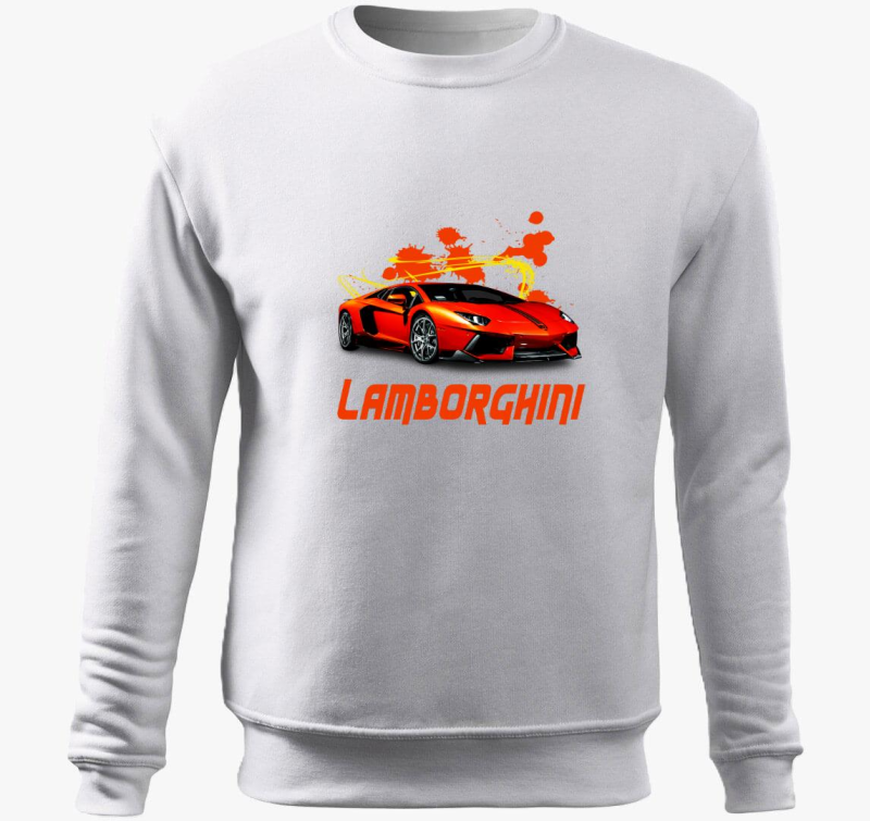 Orange Lamborghini belebújós pulóver