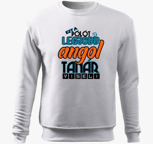 Angol tanár belebújós pulóver...