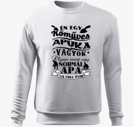 Kőműves apuka belebújós pulóve...