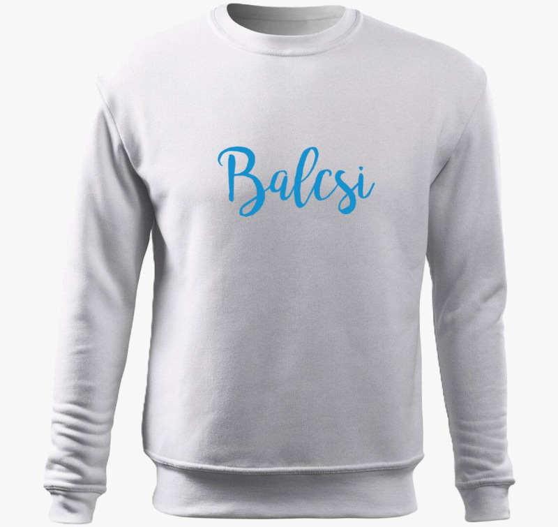 Balcsi feliratú belebújós pulóver