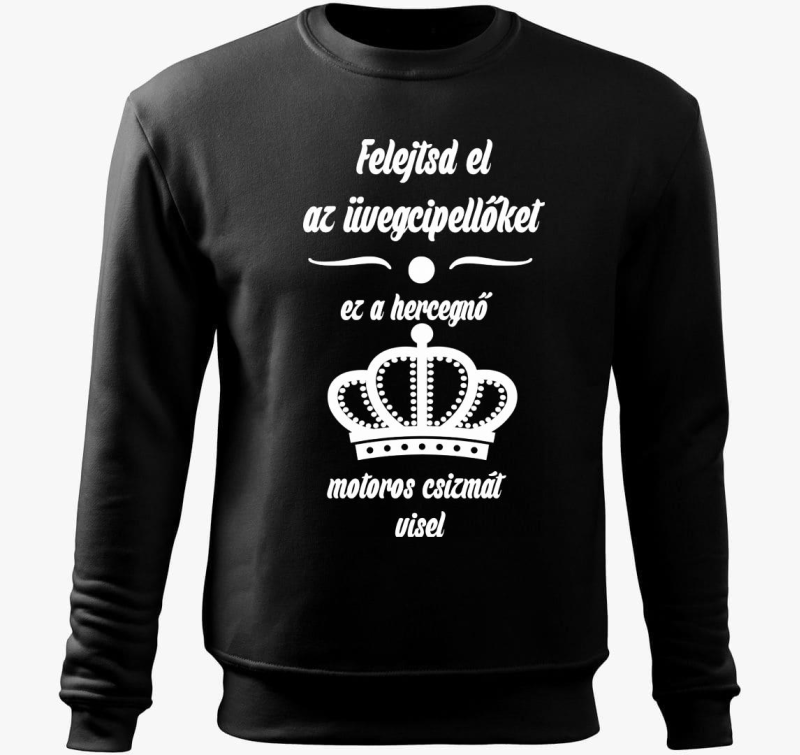 Felejtsd el az üvegcipellőket ez a hercegnő motoros csizmát visel belebújós pulóver