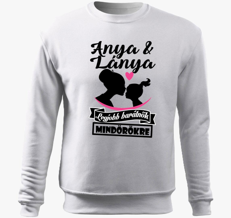 Anya és lánya a legjobb barátnők belebújós pulóver