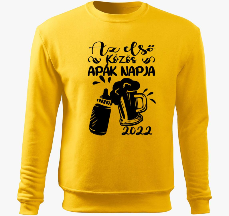 Első közös apák napja sőr és cumisüveg belebújós pulóver