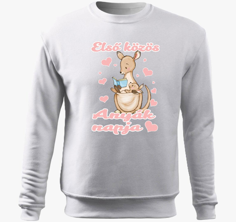 Első közös anyák napja kenguru lányos belebújós pulóver