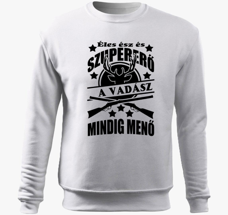 Éles ész és szuper erő vadász belebújós pulóver