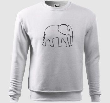 Elefánt egyvonalas rajz belebújós pulóver