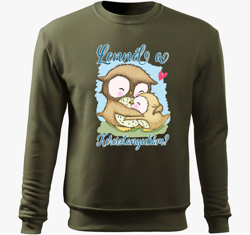 Lennél a keresztanyukám bagoly fiús belebújós pulóver