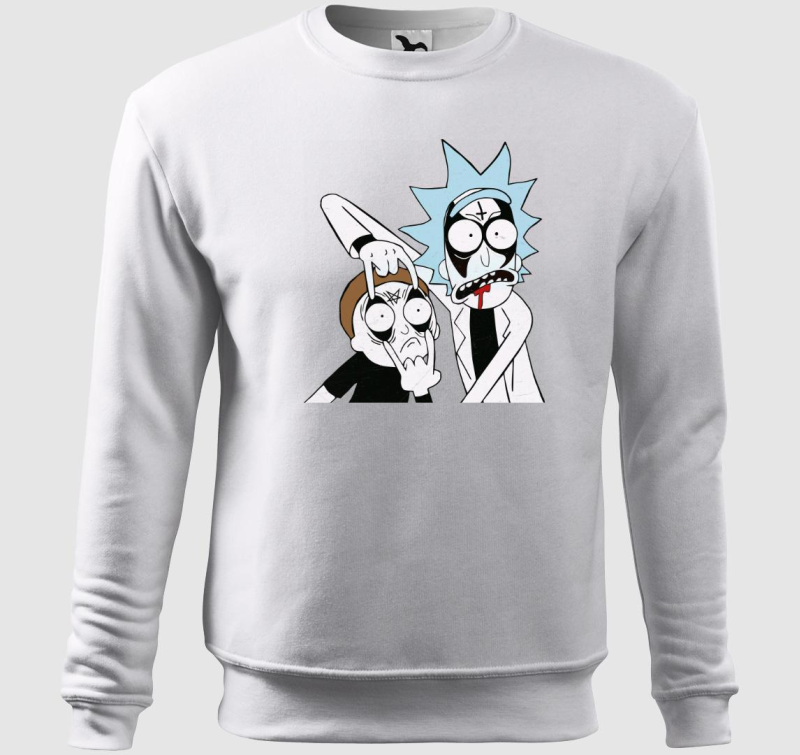 Black Metal Rick és Morty belebújós pulóver