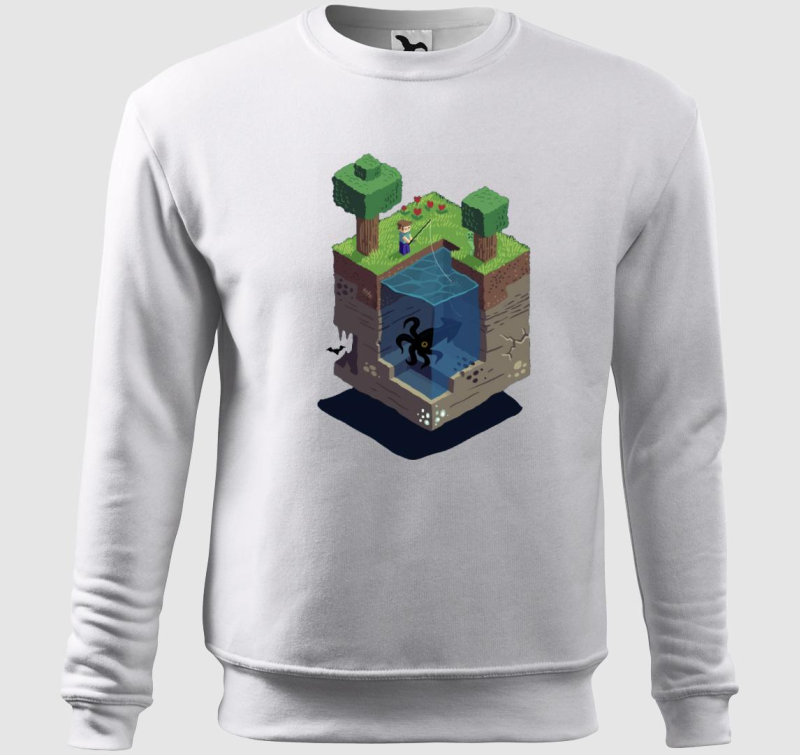 Minecraft Block belebújós pulóver