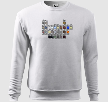 Minecraft periódusos rendszer belebújós pulóver
