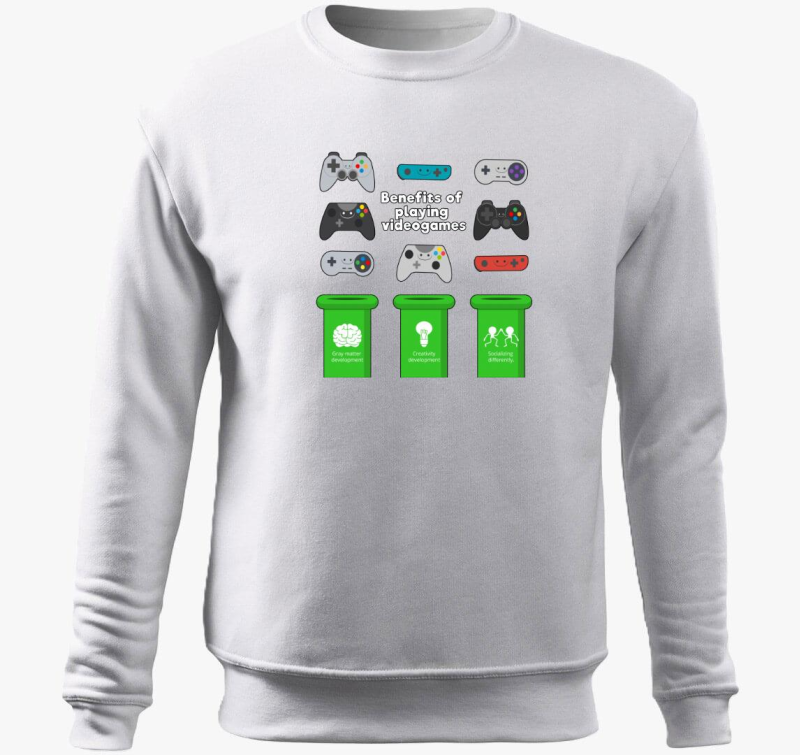 Videojátékok előnye belebújós pulóver