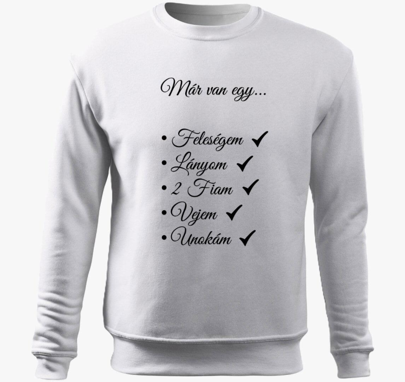 Családlista nagyapáknak belebújós pulóver