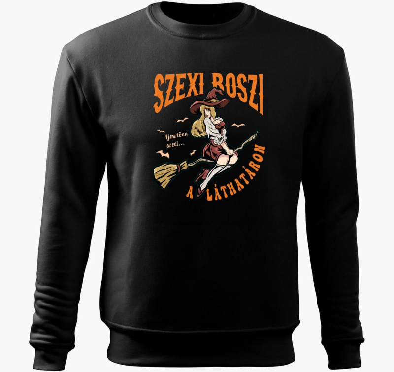 Szexi boszi belebújós pulóver Pinup stílusban