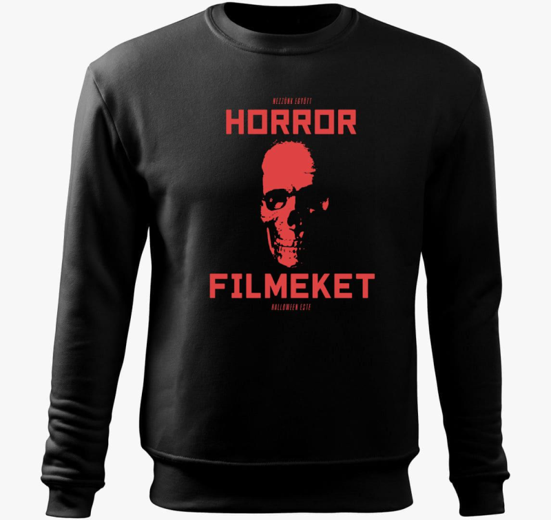 Nézzünk horror filmeket belebújós pulóver