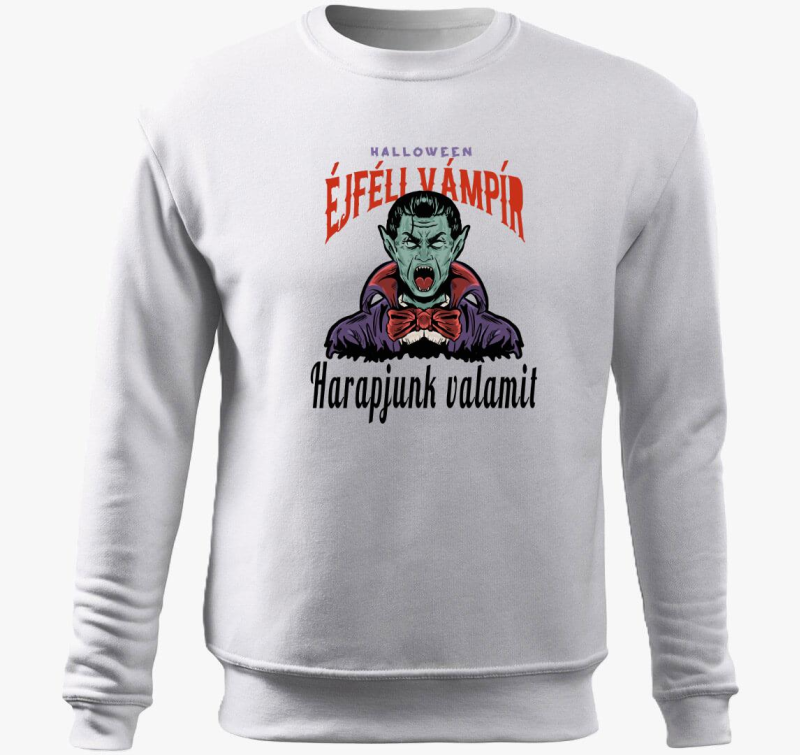Éjféli vámpír halloweeni belebújós pulóver