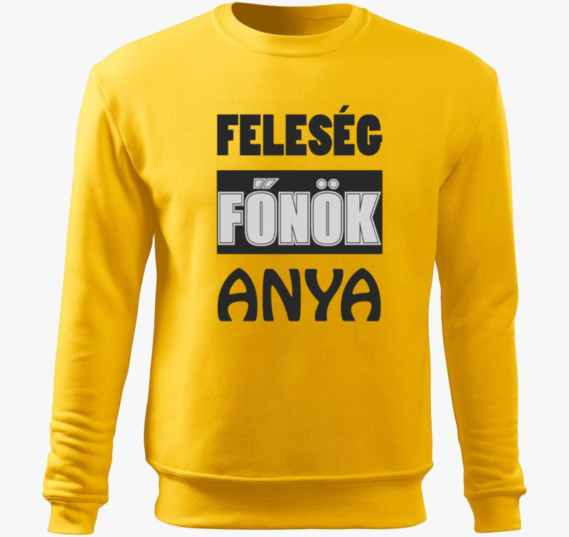 Feleség főnök anya belebújós pulóver 