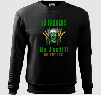 No Farmers no food belebújós pulóver
