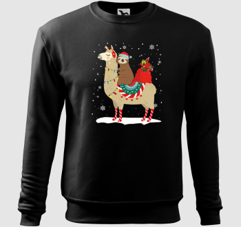 Karácsonyi láma-lajhár belebújós pulóver
