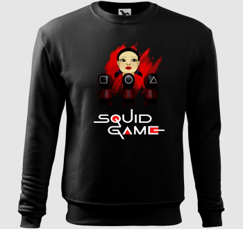 Squid Game poster style belebújós pulóver