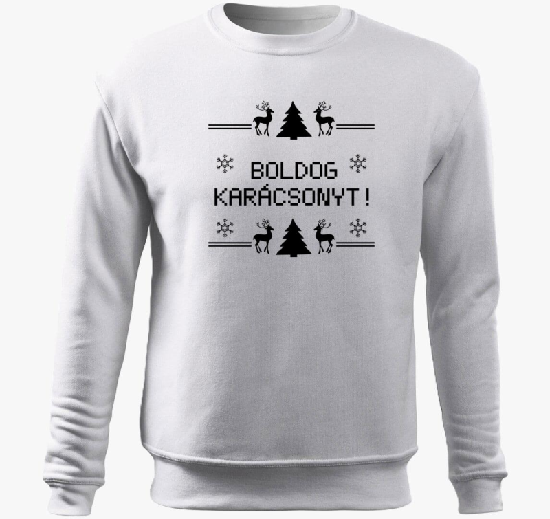 Boldog karácsonyt 8 bit-es belebújós pulóver