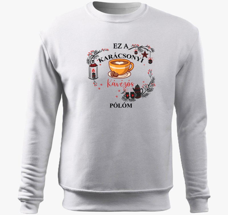 Ez a karácsonyi kávézós belebújós pulóverem