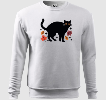 Fekete macska belebújós pulóver