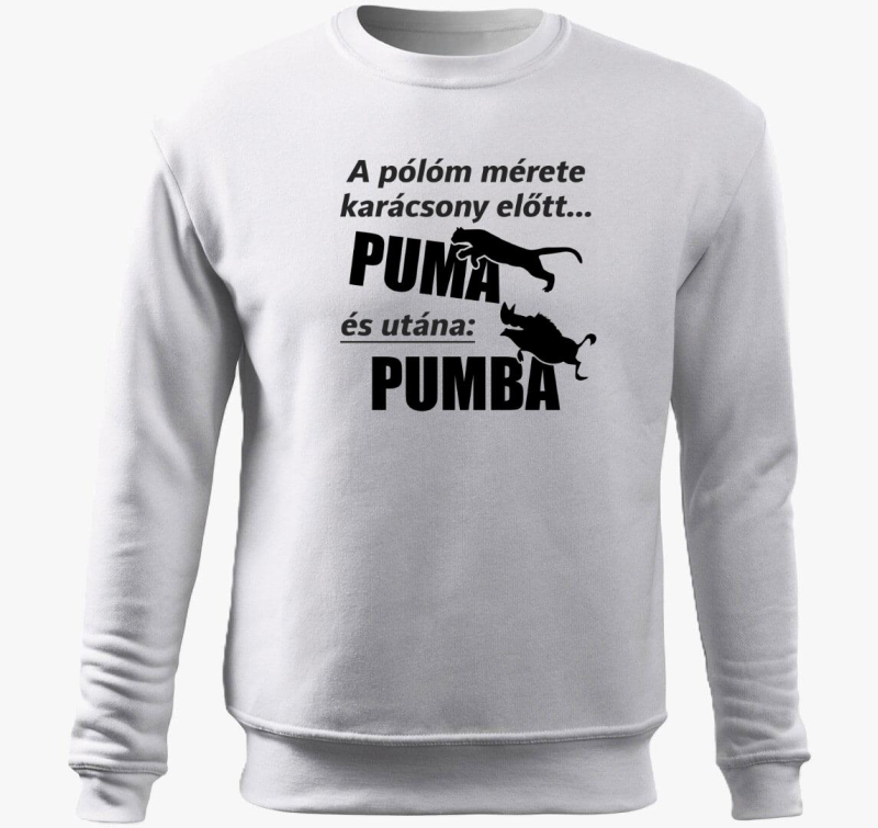 A belebújós pulóverm mérete karácsony előtt és után belebújós pulóver