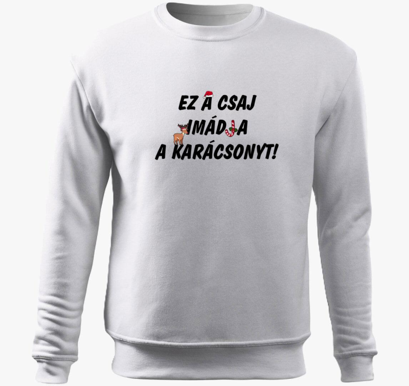 Ez a csaj imádja a karácsonyt belebújós pulóver