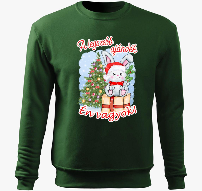 Legszebb ajándék én vagyok nyuszi gyerek belebújós pulóver