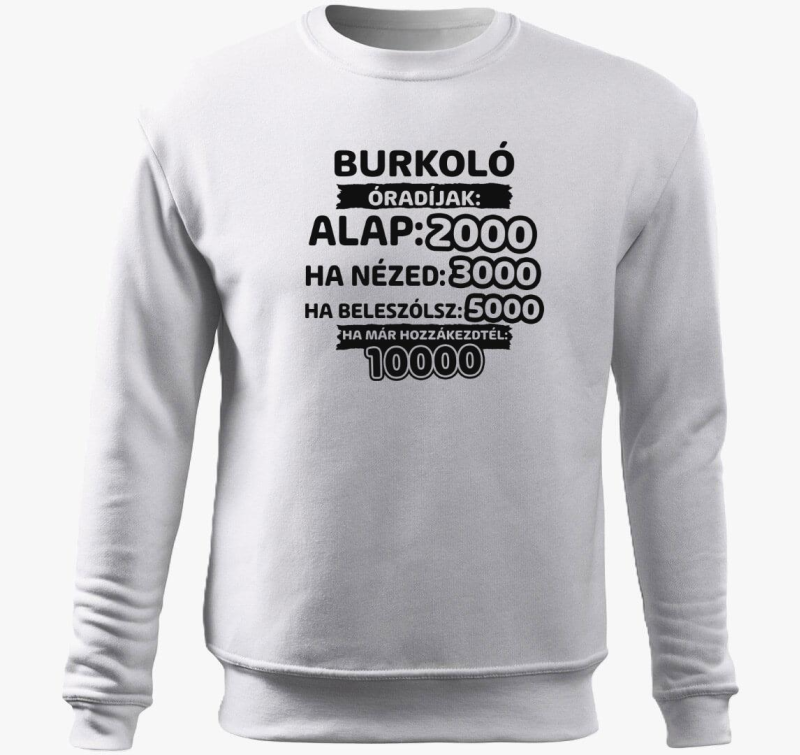 Burkoló óradíjak munka belebújós pulóver