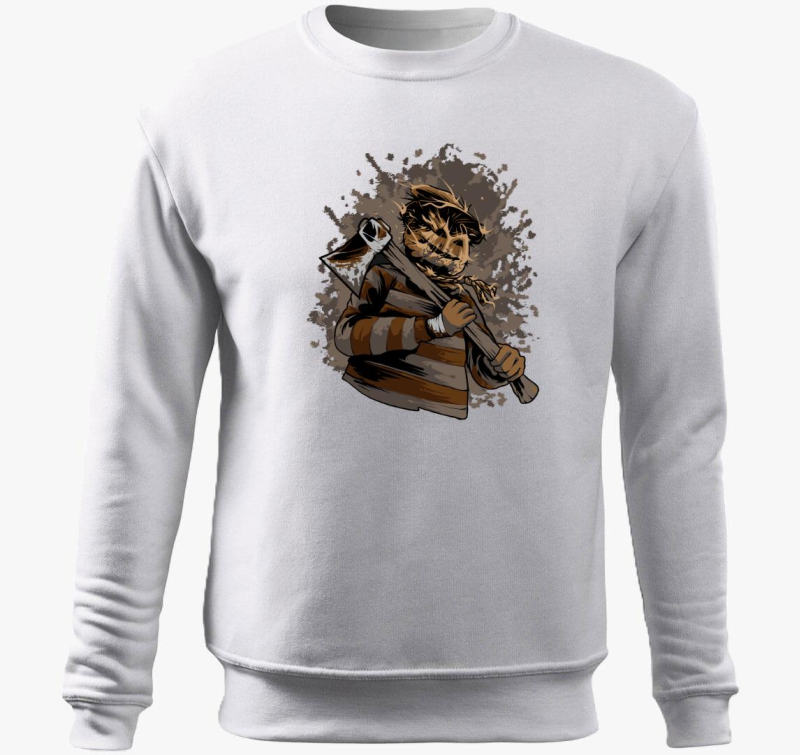 Baltás madárijesztő Halloween-i belebújós pulóver