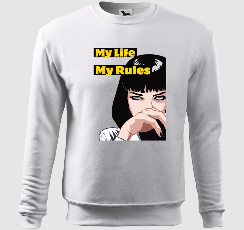 My Life My Rules Mia Wallace belebújós pulóver