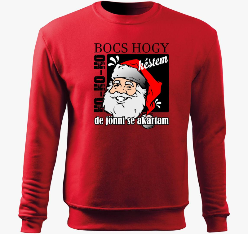 Bocs hogy késtem Mikulás belebújós pulóver