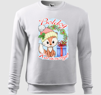Boldog karácsonyt róka belebújós pulóver