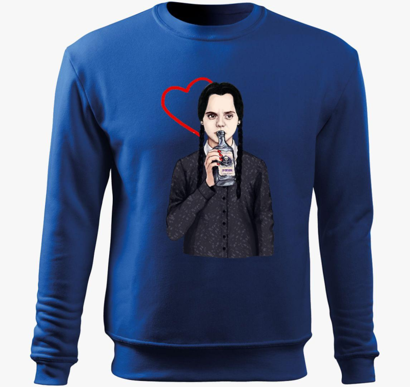 Wednesday szívecskével belebújós pulóver