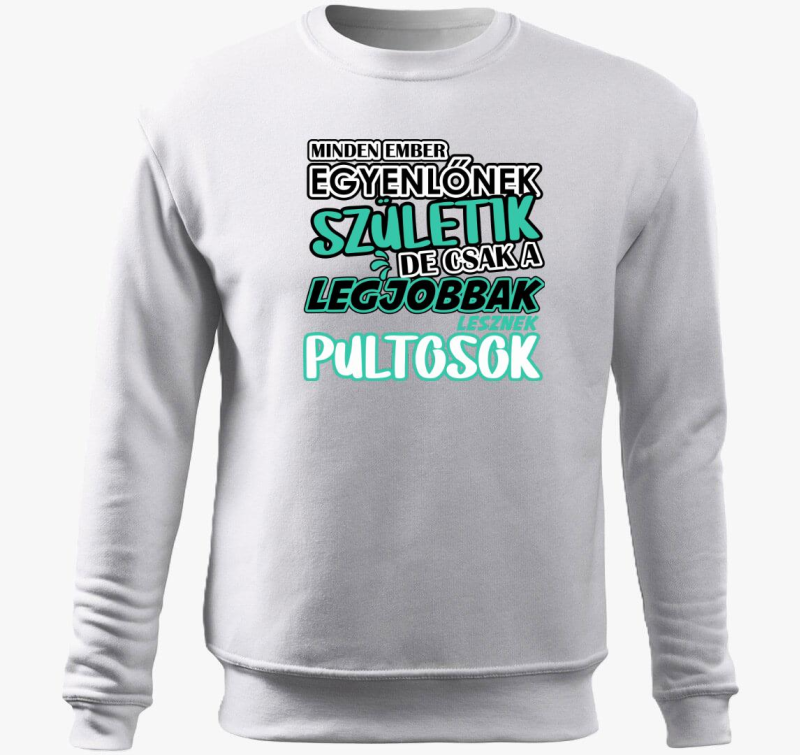 Egyenlőnek születik pultos belebújós pulóver