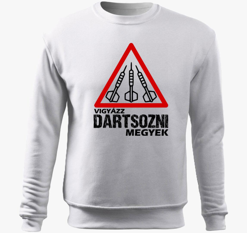 Vigyázz dartsozni megyek belebújós pulóver